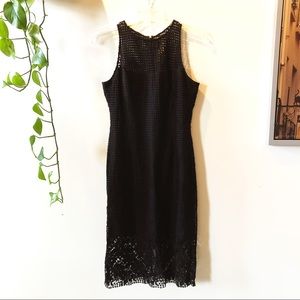 WHBM eyelet lace midi dress